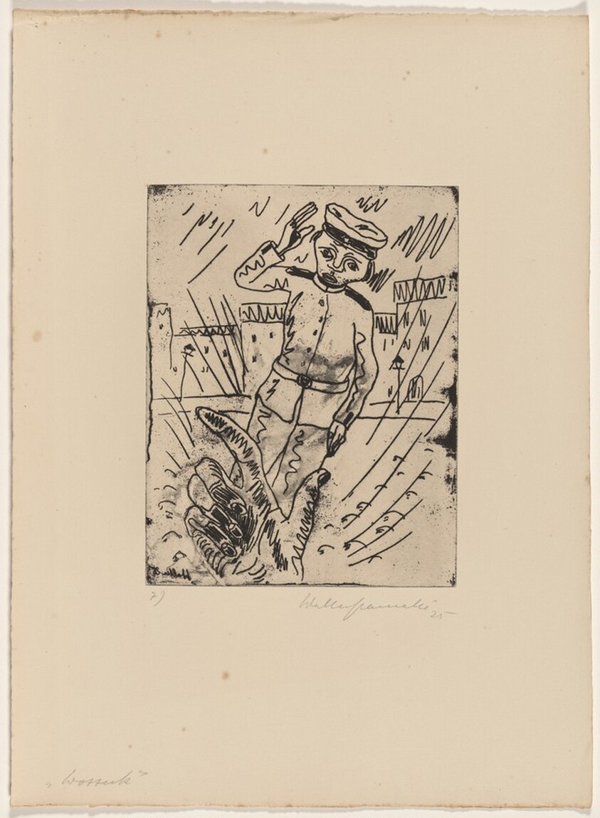 Wozzeck in the Street, the Hand of the Captain Beckons Him Closer