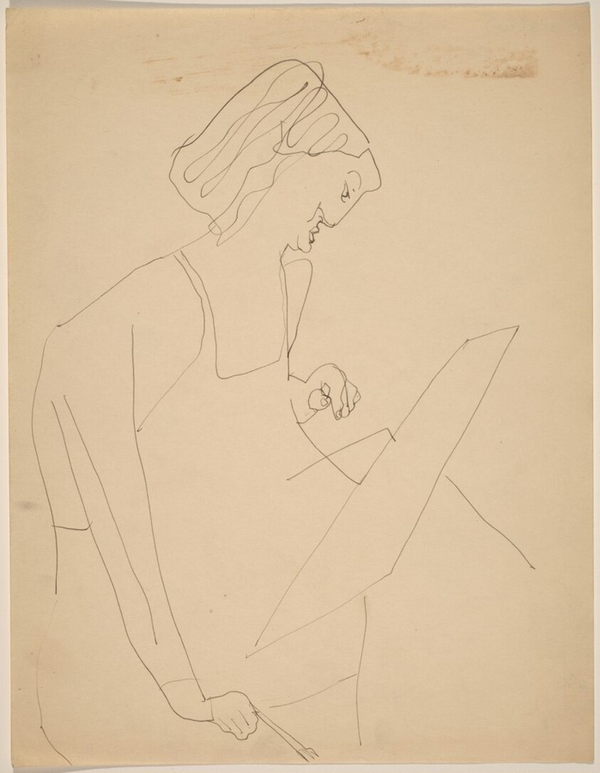 Seated Woman Turned to the Right, Painting