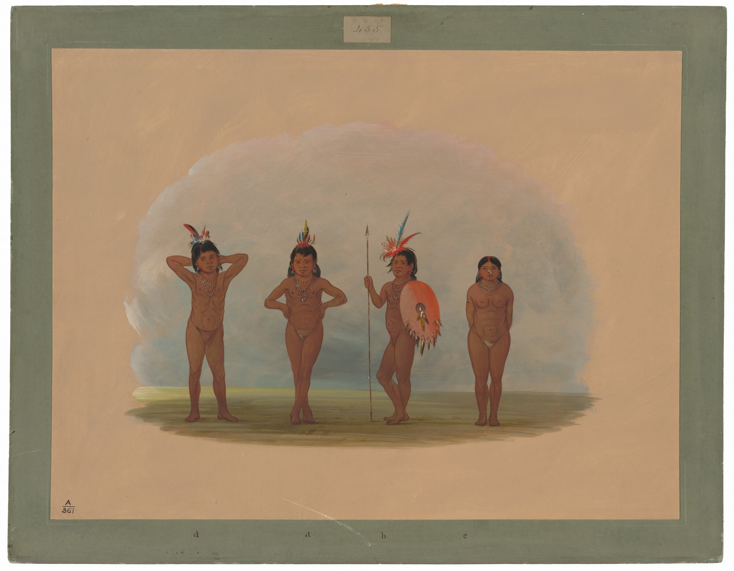 Four Zurumati Children, George Catlin, 1854/1869