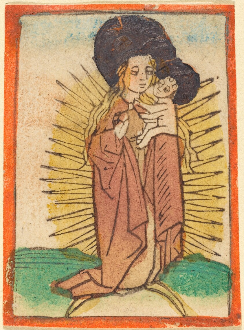 Madonna and Child in a Glory Standing on a Crescent Moon