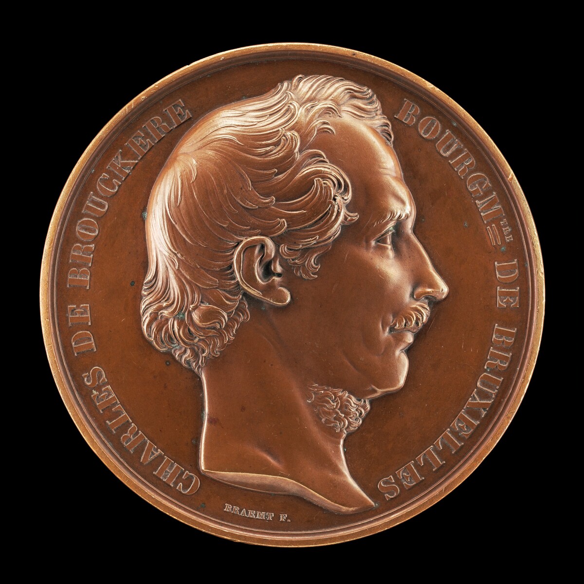 Charles de Brouckère, 1796-1860, Mayor of Brussels 1848 [obverse]