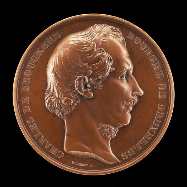 Charles de Brouckère, 1796-1860, Mayor of Brussels 1848 [obverse]