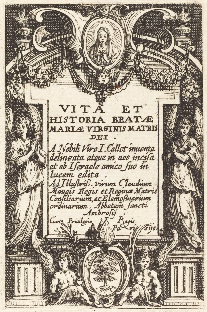 Frontispiece for "The Life of the Virgin"