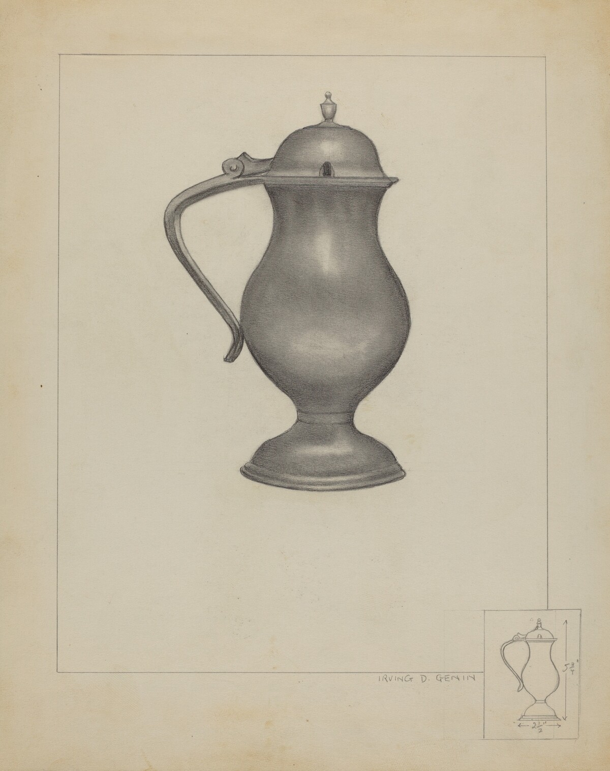 Pewter Pitcher