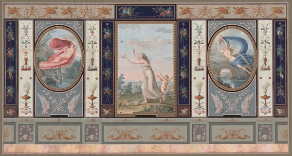 Elaborate Wall Decoration with Endymion and Hebe