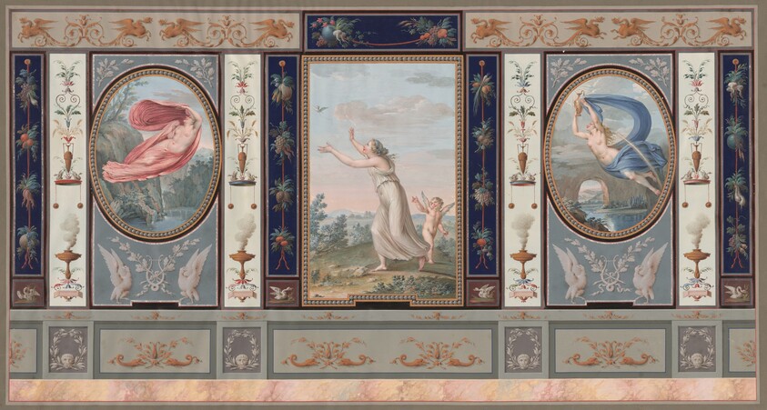 Elaborate Wall Decoration with Endymion and Hebe