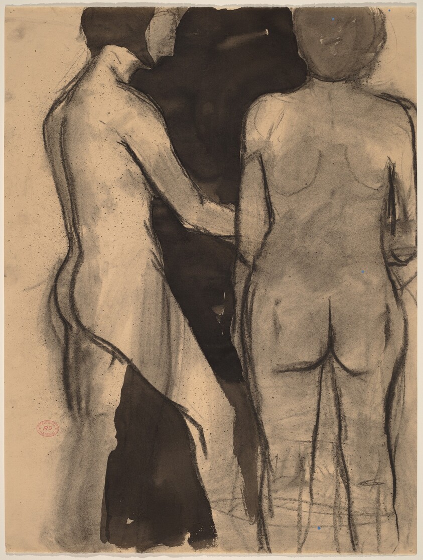 Untitled [two standing female nudes]