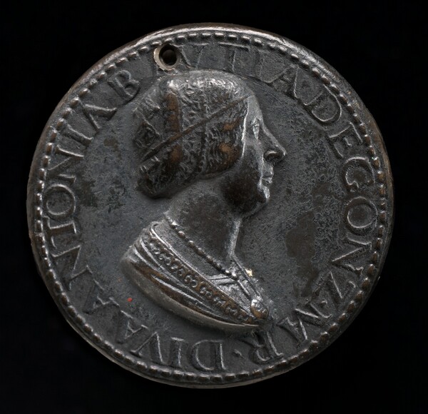 Antonia del Balzo, 1441-1538, Wife of Gianfrancesco Gonzaga di Rodigo 1479 [obverse]