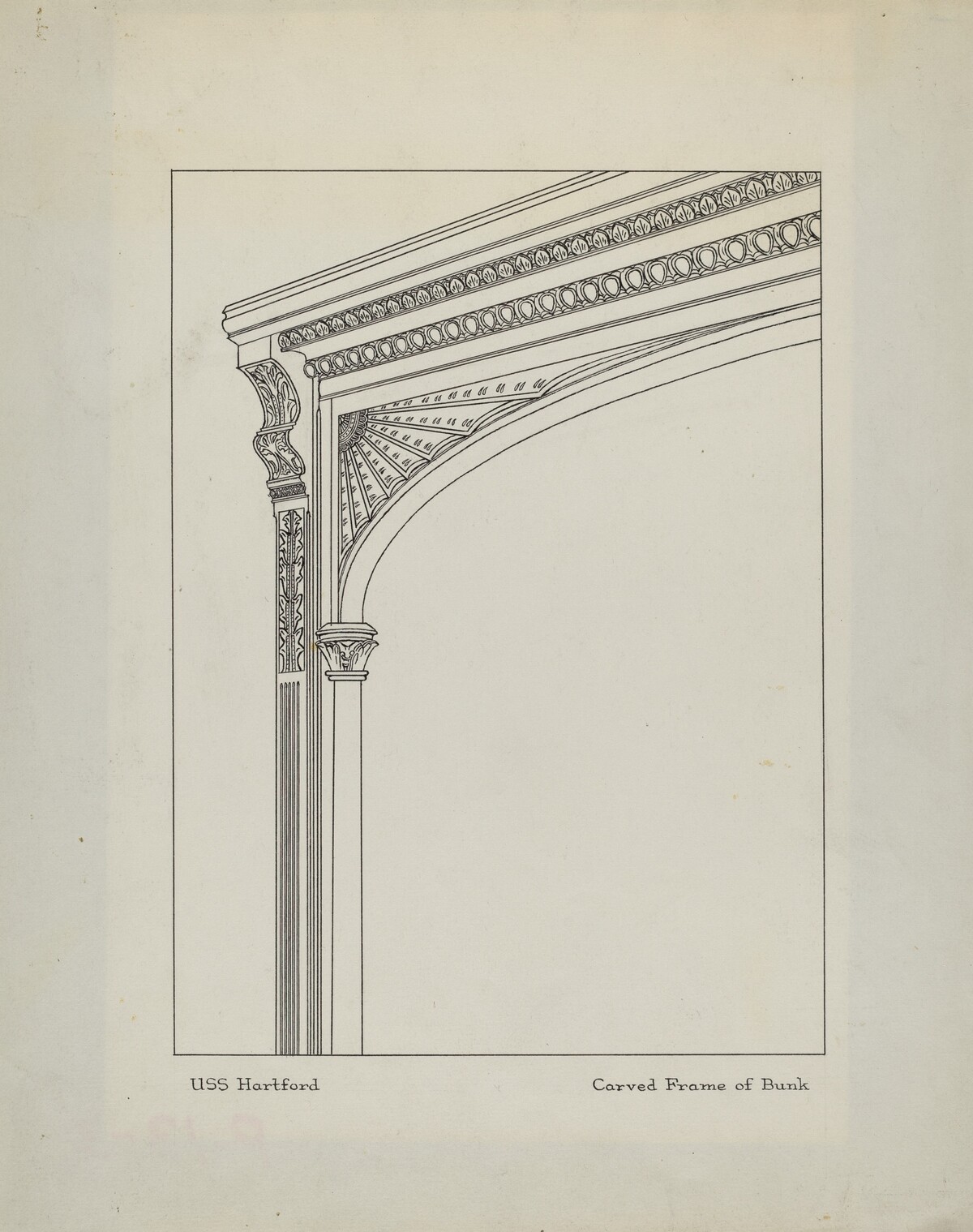Carved Frame of Bunk