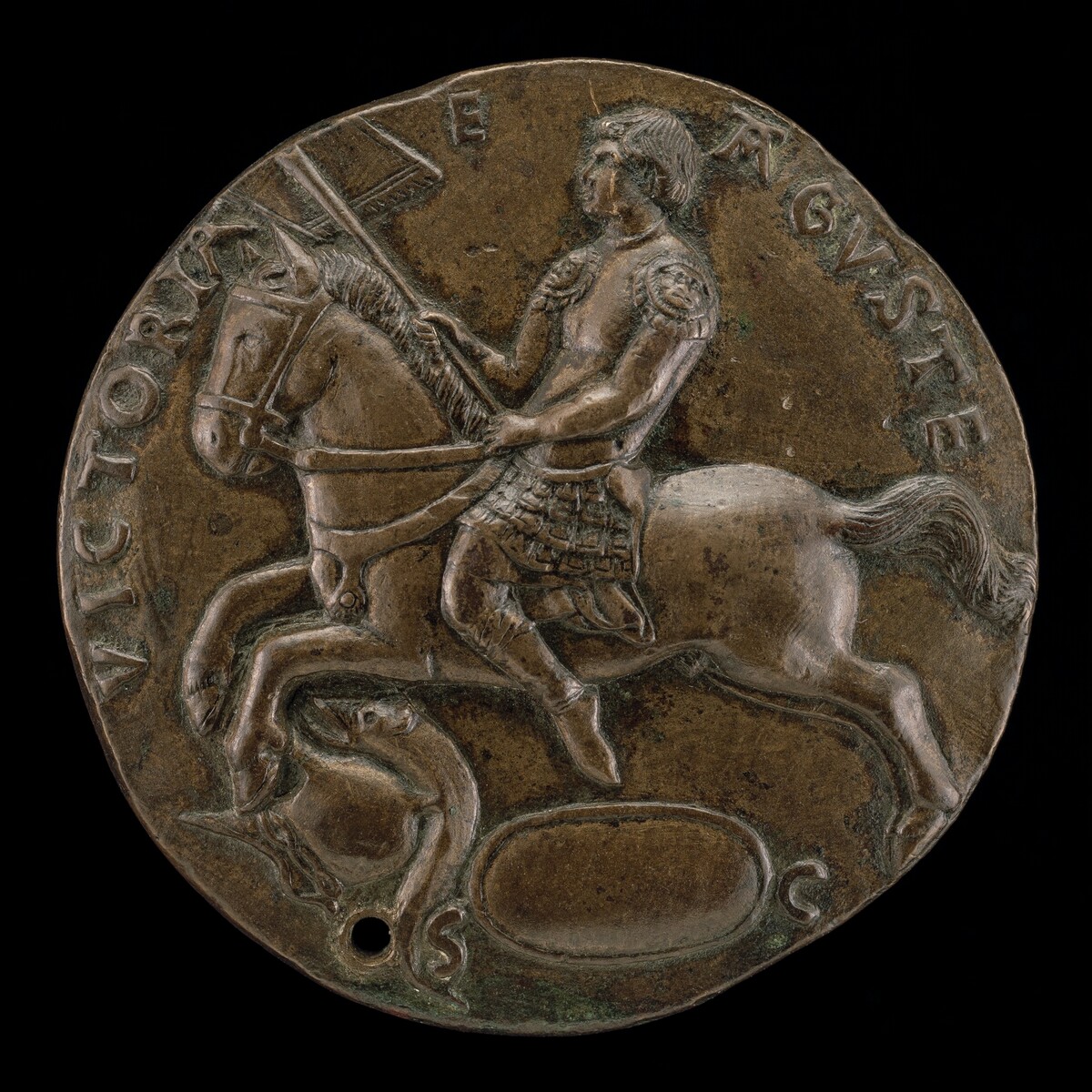 Equestrian Figure of Marus Croto [reverse]