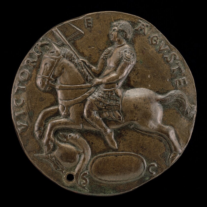 Equestrian Figure of Marus Croto [reverse]