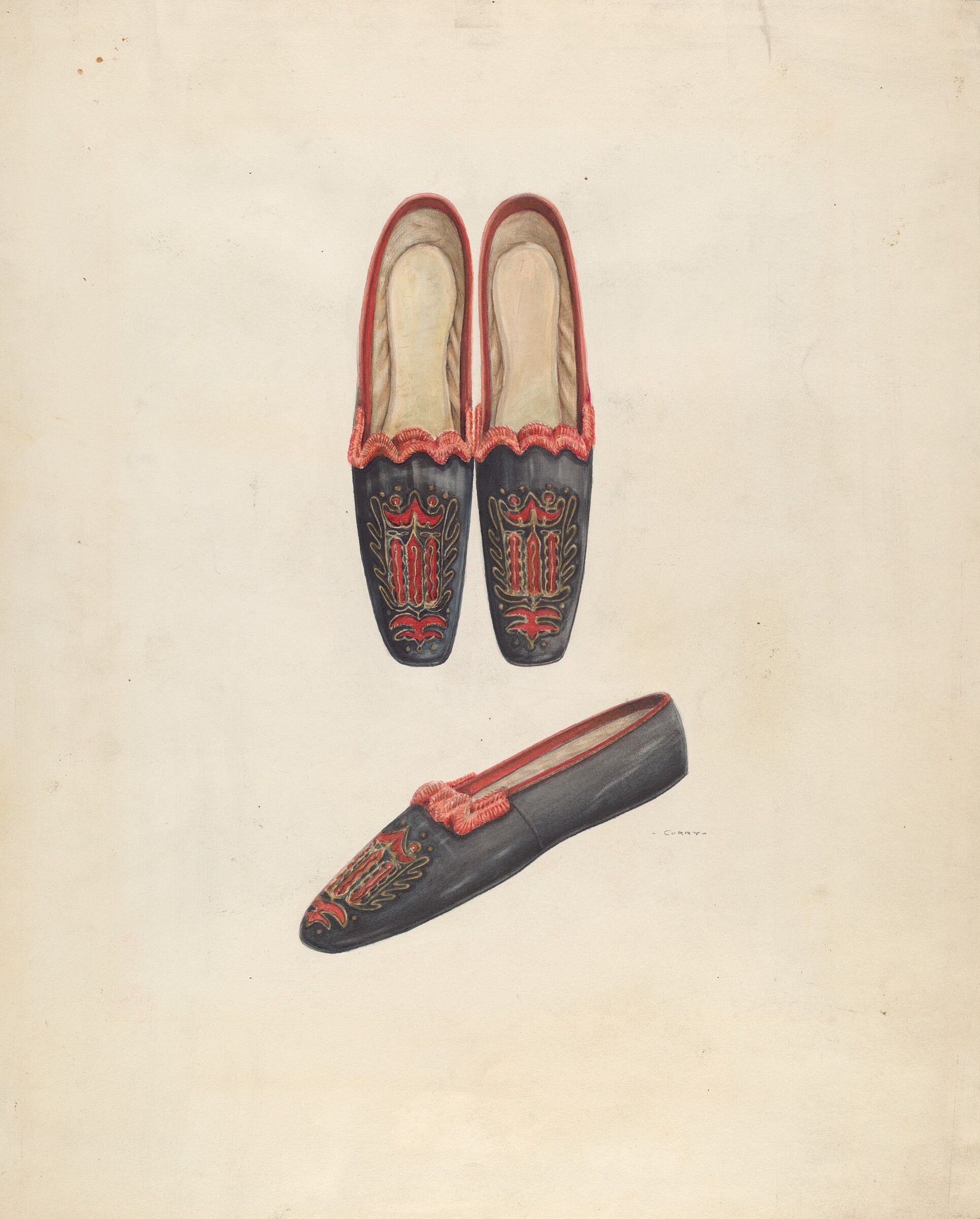 Woman's Slippers, Al Curry, c. 1937