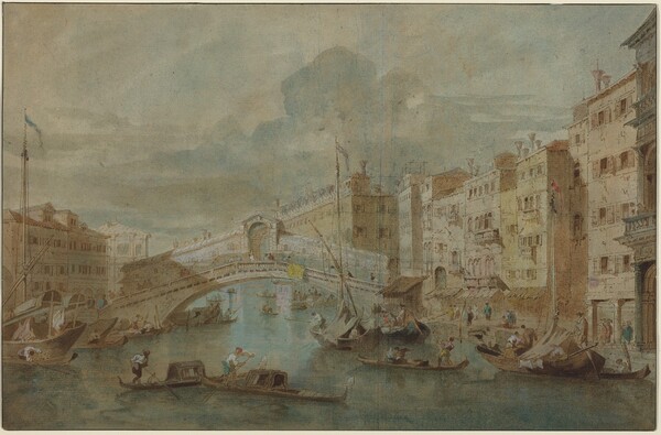 View of the Rialto Bridge, Venice