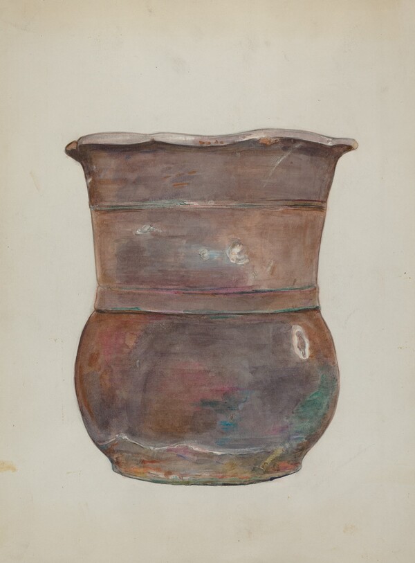 Terra Cotta Flower Jar