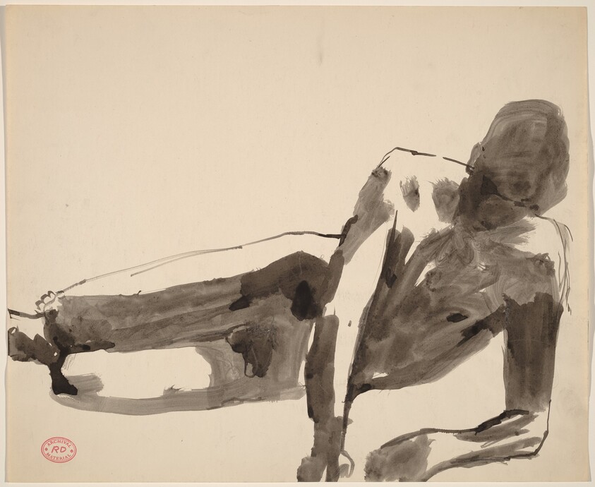 Untitled [reclining male nude]