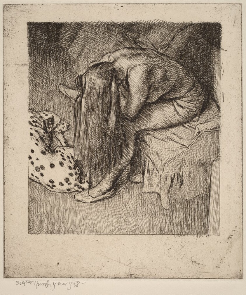 Girl Brushing Her Hair