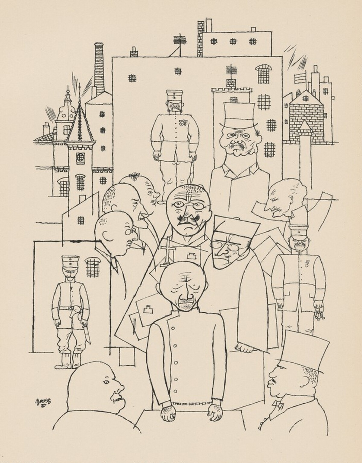 Er hat Hindenburg verspottet (He Made Fun of Hindenburg) from Deutsche Graphiker der Gegenwart (German Printmakers of Our Time)