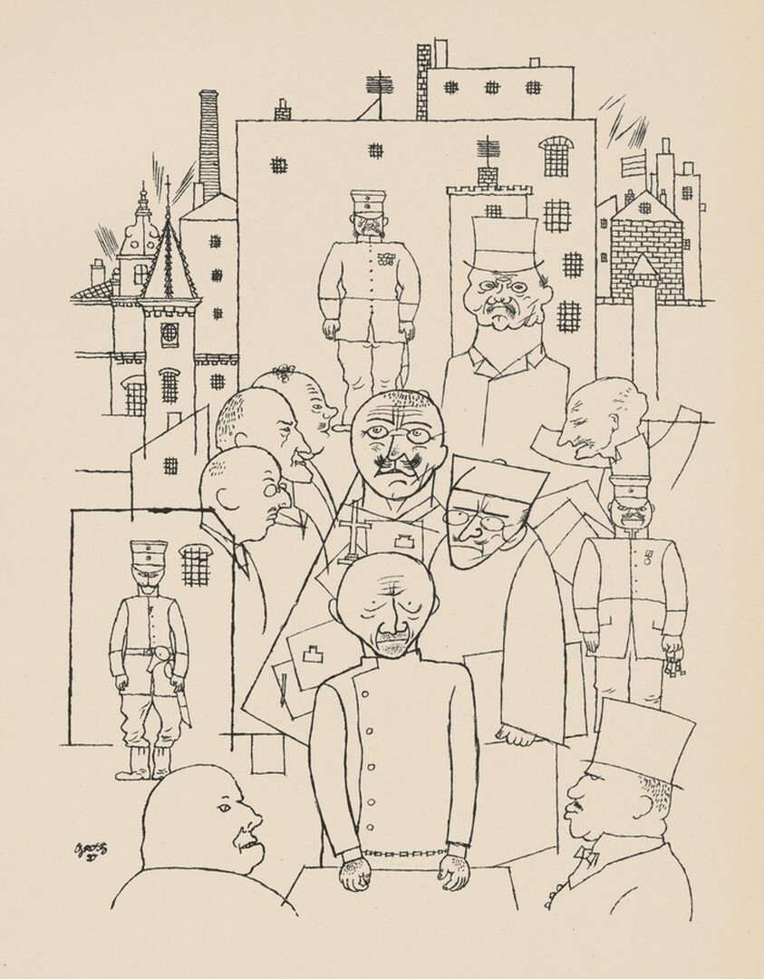 Er hat Hindenburg verspottet (He Made Fun of Hindenburg) from Deutsche Graphiker der Gegenwart (German Printmakers of Our Time)