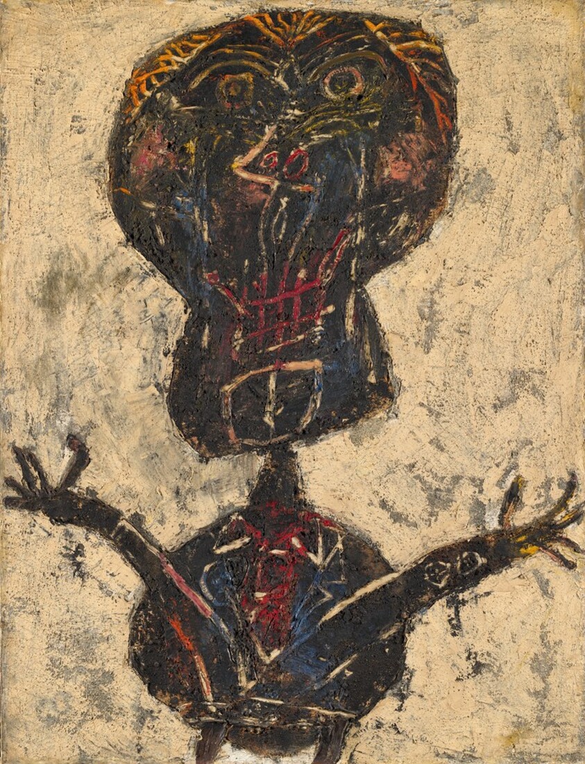 Bertelé bouquet fleuri, Portrait de parade (Bertelé as a Blossoming Bouquet, Sideshow Portrait)