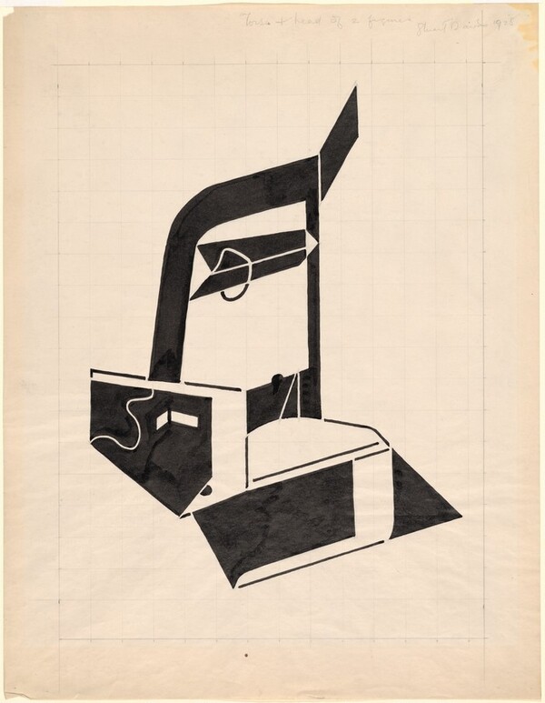 Torso and Head of Two Figures