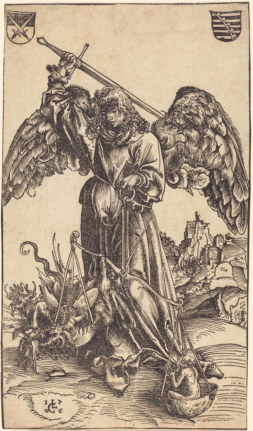 The Archangel Michael Weighing a Soul