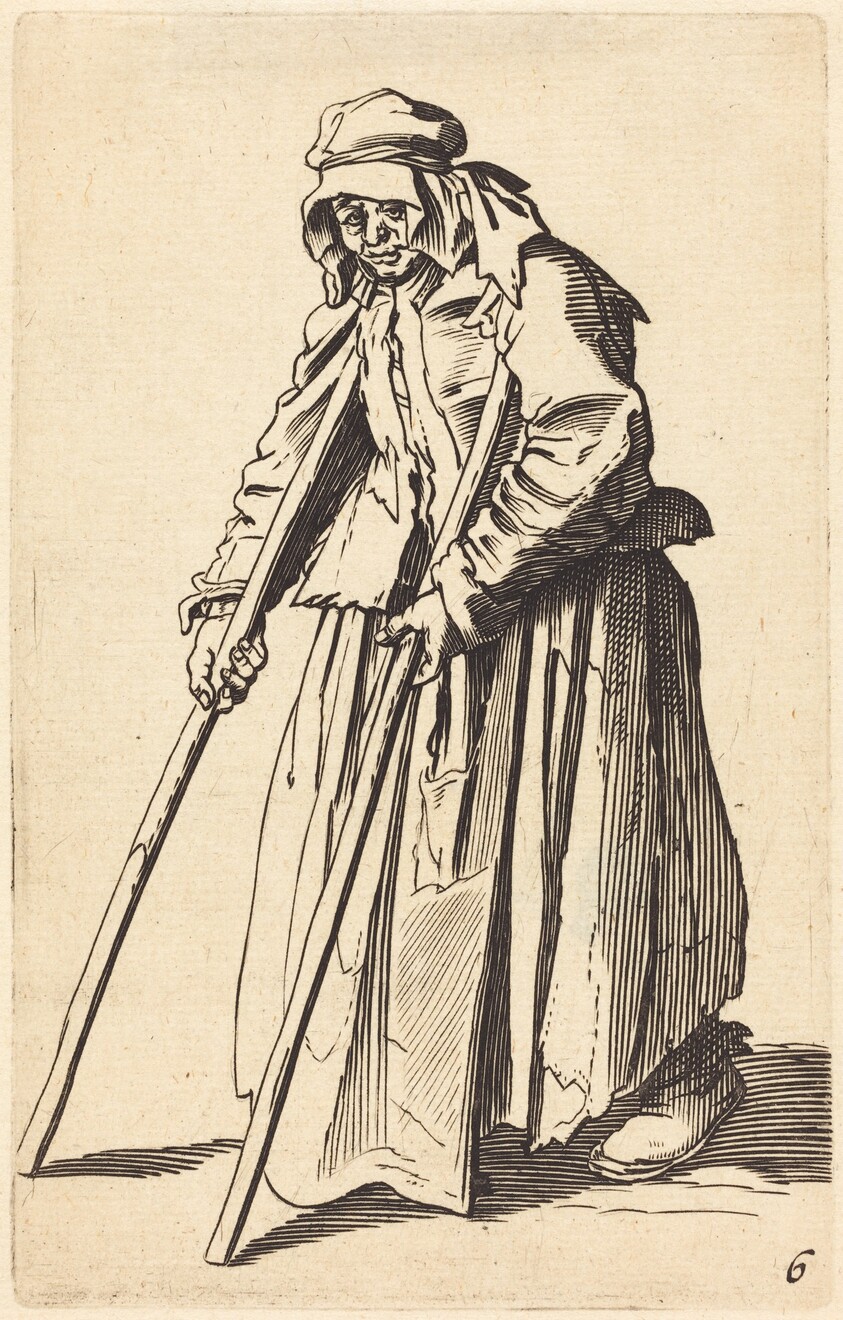 Beggar Woman with Crutches