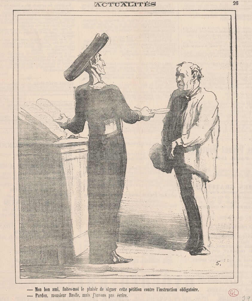 Mon bon ami, faites-moi le plaisir de signer ...