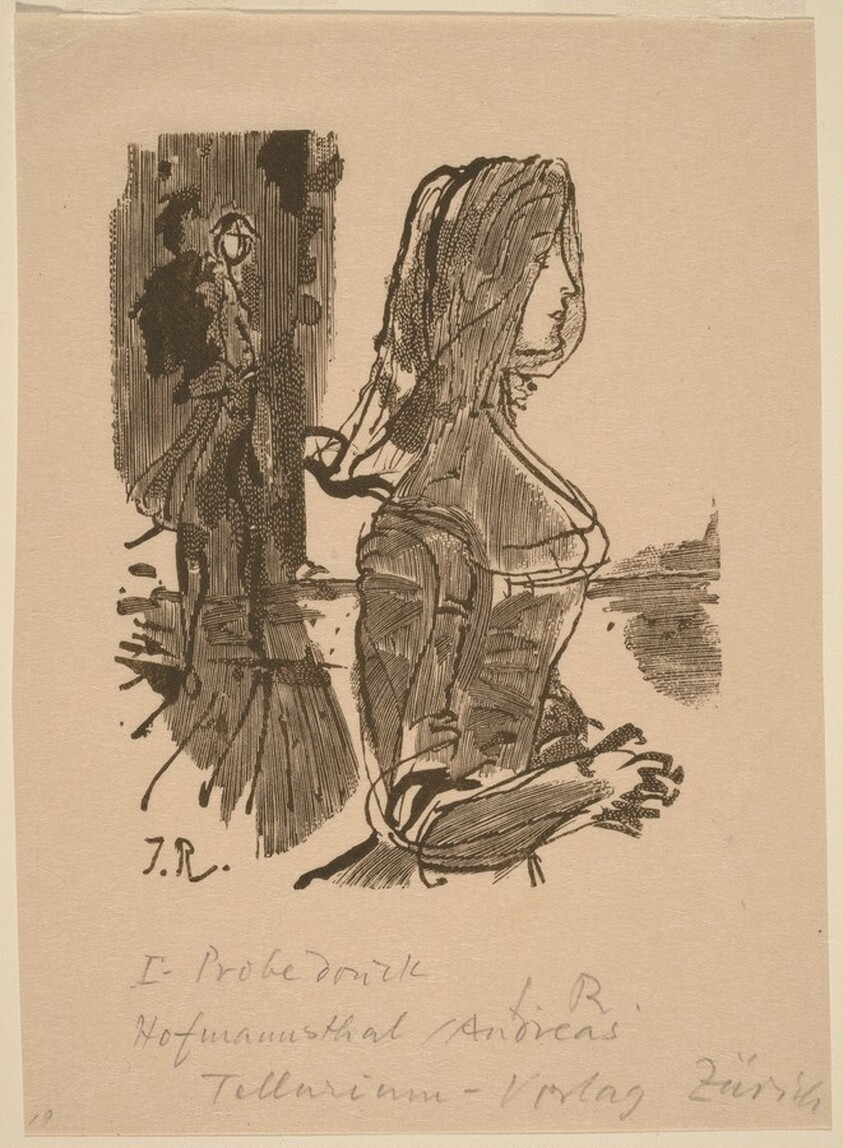 Illustration to V. Hofmannsthal, "Andreas"