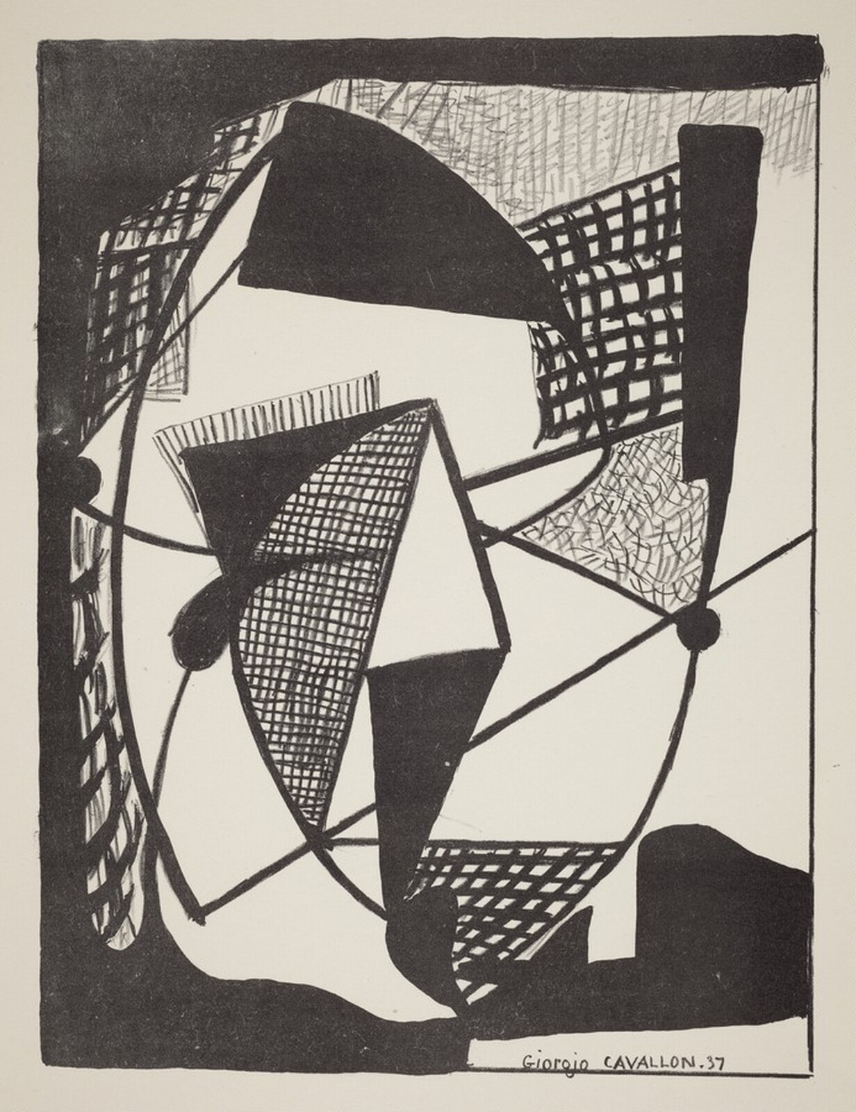 Untitled (Abstract), Giorgio Cavallon, 1937