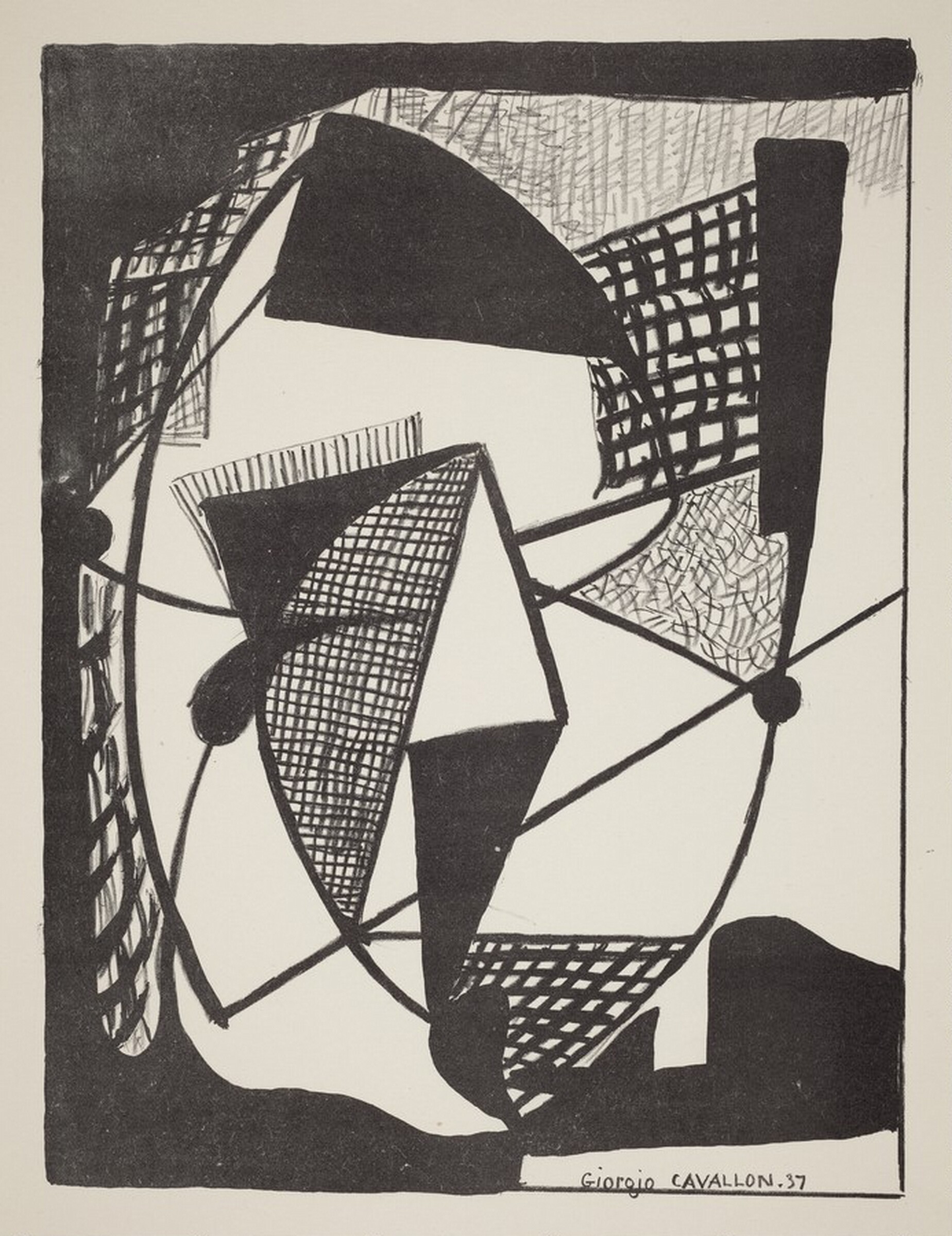 Untitled (Abstract), Giorgio Cavallon, 1937