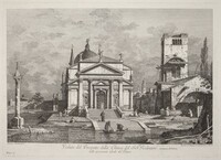 Veduta del Prospetto della Chiesa del SS. Redentore, Fabio Berardi after Canaletto, 1742