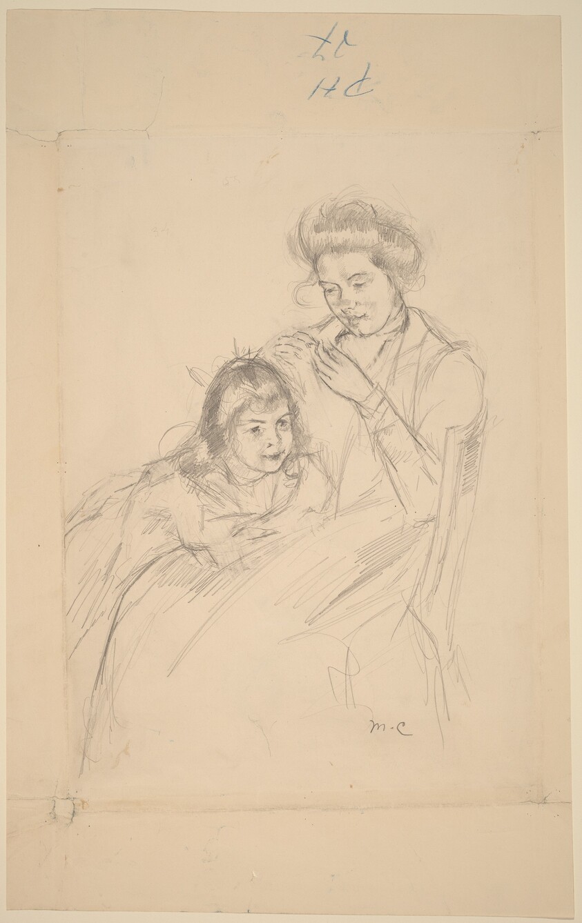 Margot Leaning against Reine's Knee