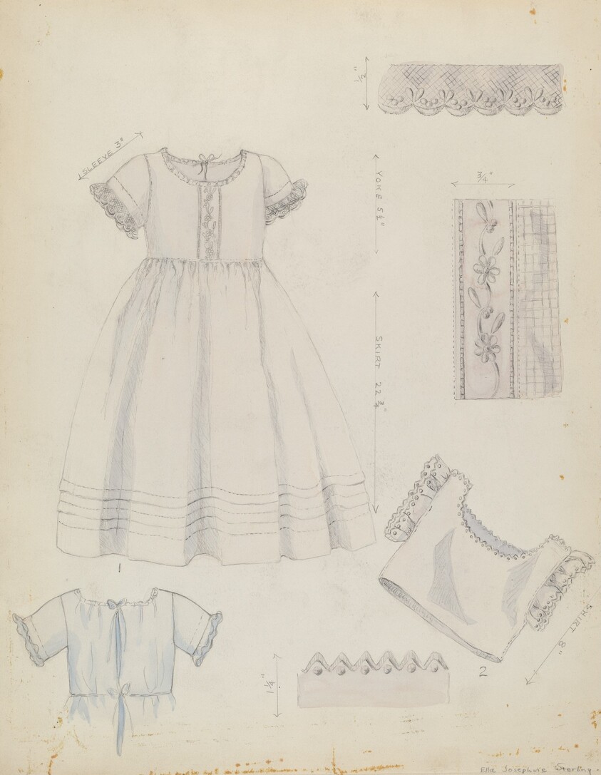 Infant's Dress and Shirt