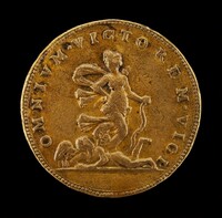 Trampling on Cupid [reverse], French 16th Century, c. 1525