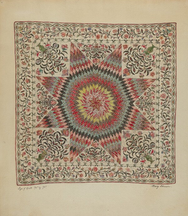 Patchwork and Applique Quilt