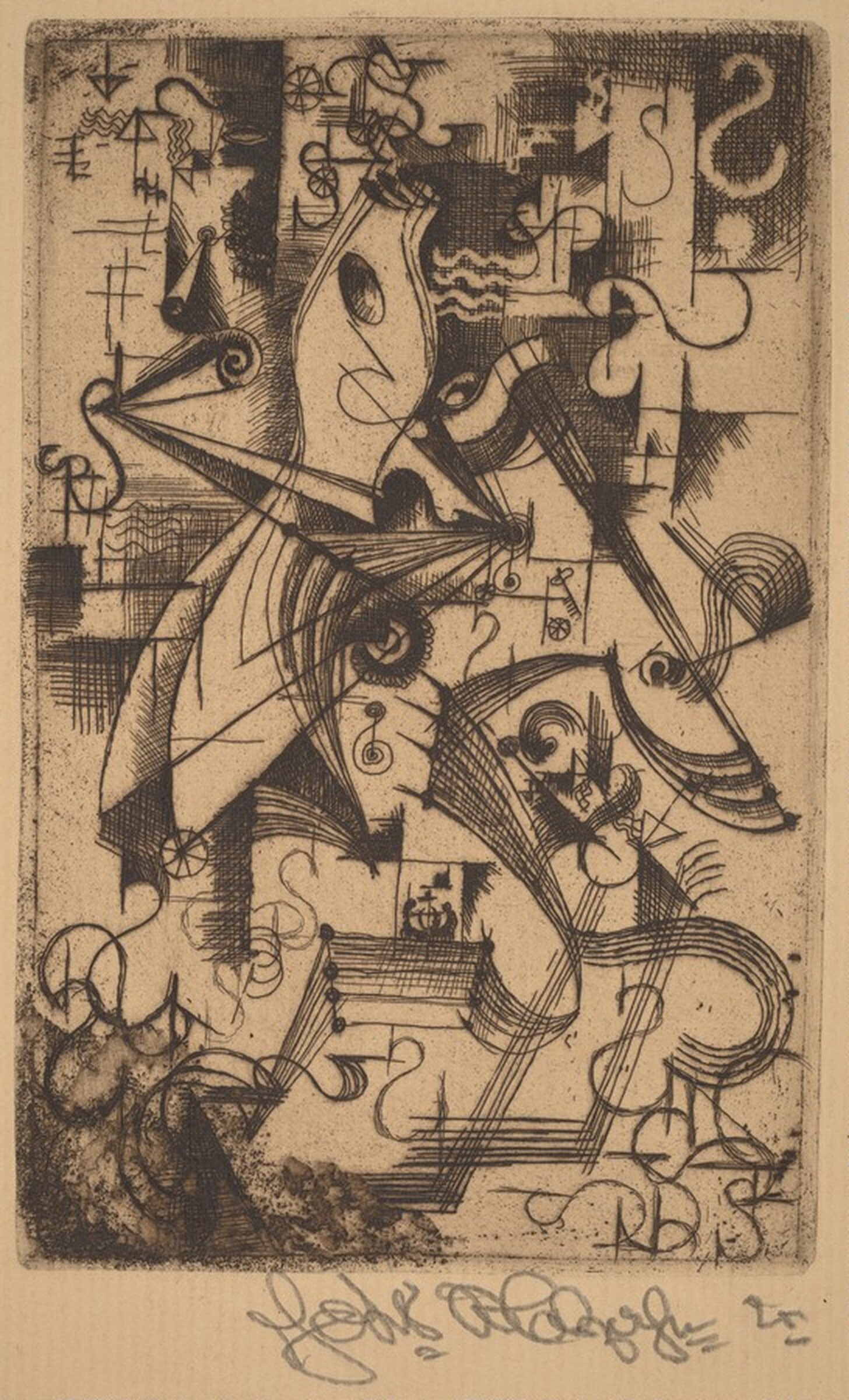 Meiner Frau, Johannes Molzahn, 1920