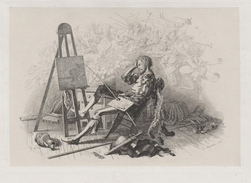 Morning after the Masked Ball: Emil Theodor Richter at His Easel