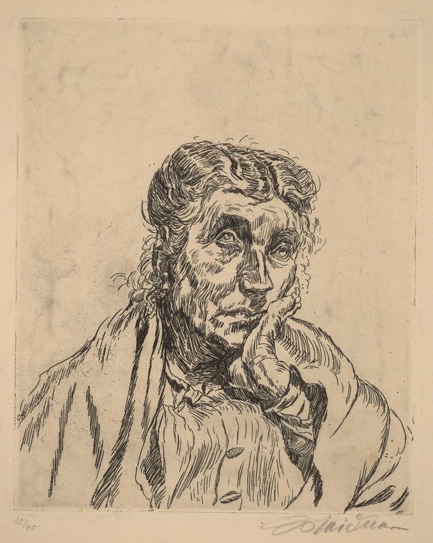 Porträt Alte Frau (Rosa Meidner II)