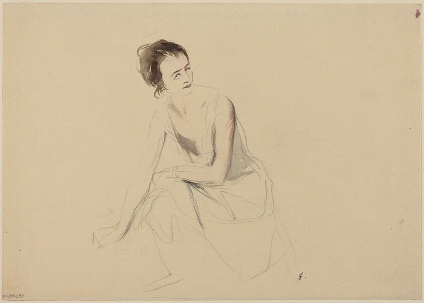 Study of a Seated Girl