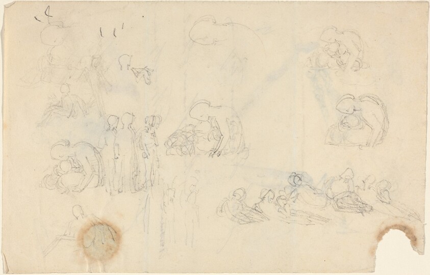 Sheet of Studies [recto and verso]