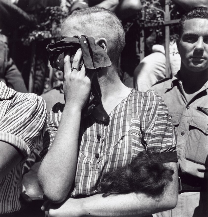 Untitled (woman accused of collaboration, St. Tropez, France)