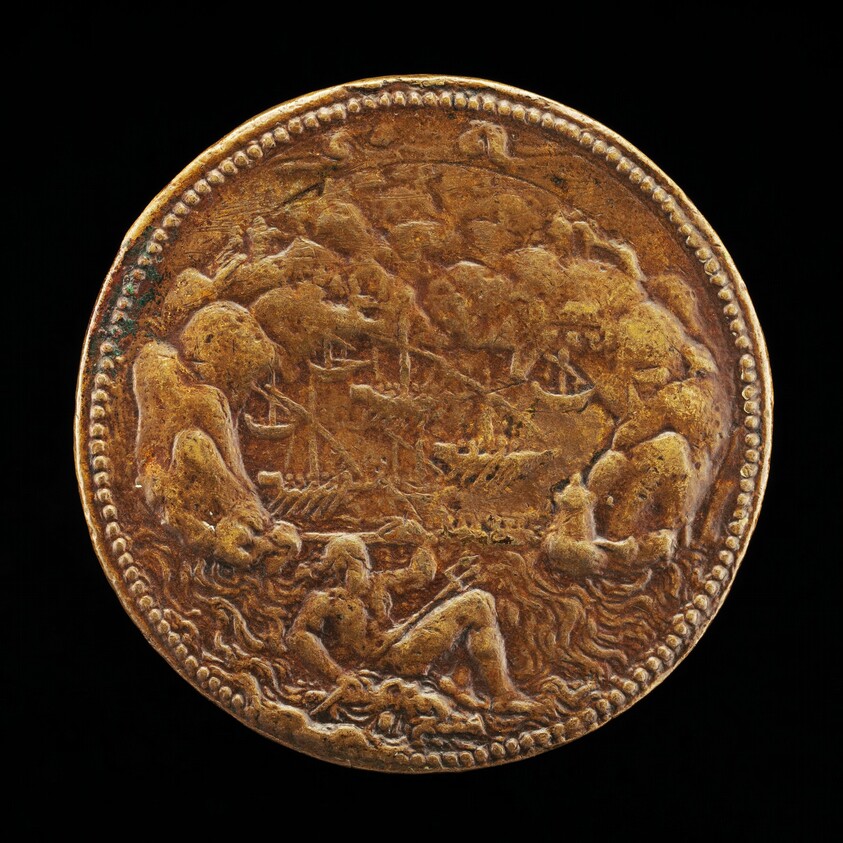 Neptune before a Harbor [reverse]
