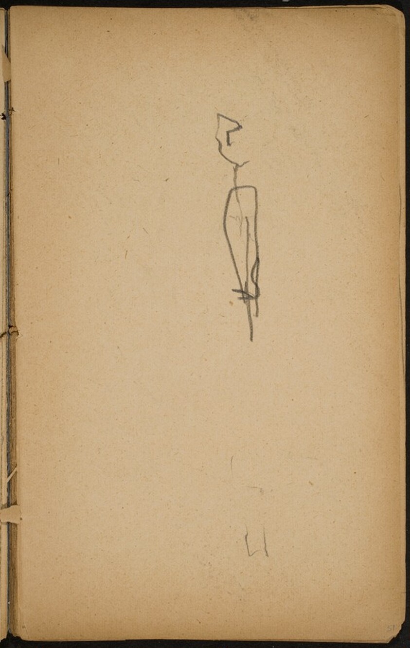 begonnene Skizze (Initial Sketch) [p. 51]