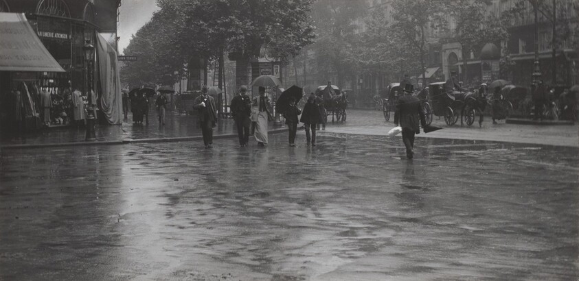 A Wet Day on the Boulevard, Paris