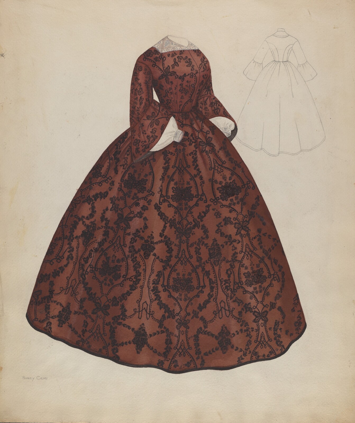 Dress, Nancy Crimi, c. 1938