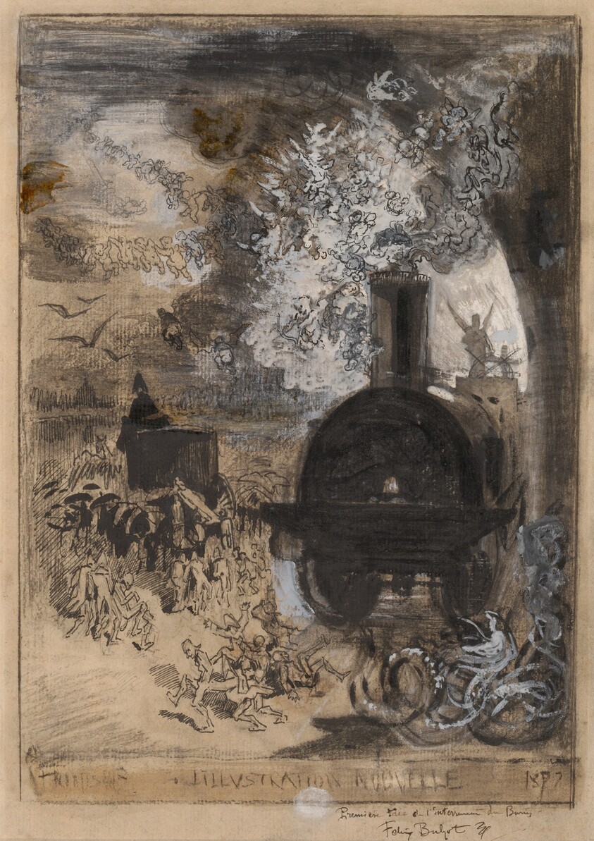 Frontispiece for L'Illustration Nouvelle: The Burial of the Burin