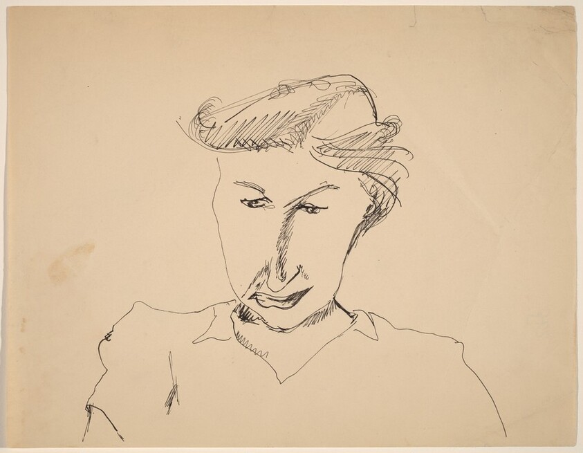 Head and Shoulders of a Woman, Eyes Cast Downward