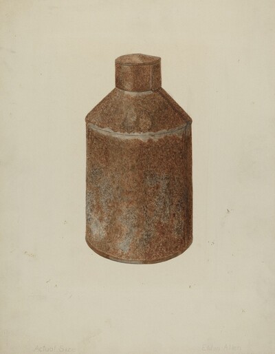 Tin Tea Caddy