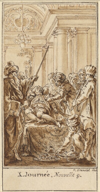 Tenth Day, Ninth Story: Saladin Bestows Rich Gifts on the Sleeping Torello