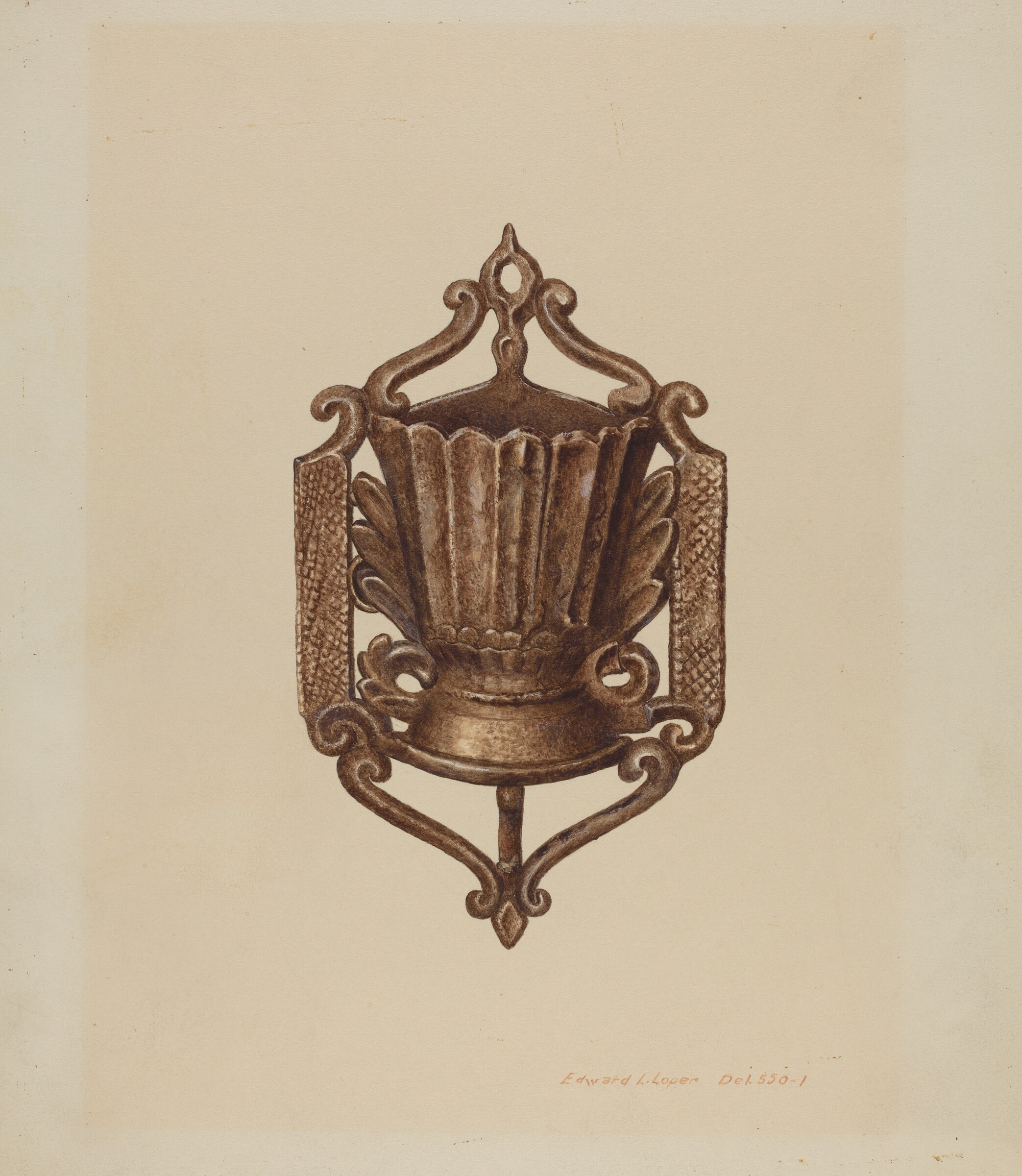 Match Holder, Edward L. Loper, 1935/1942